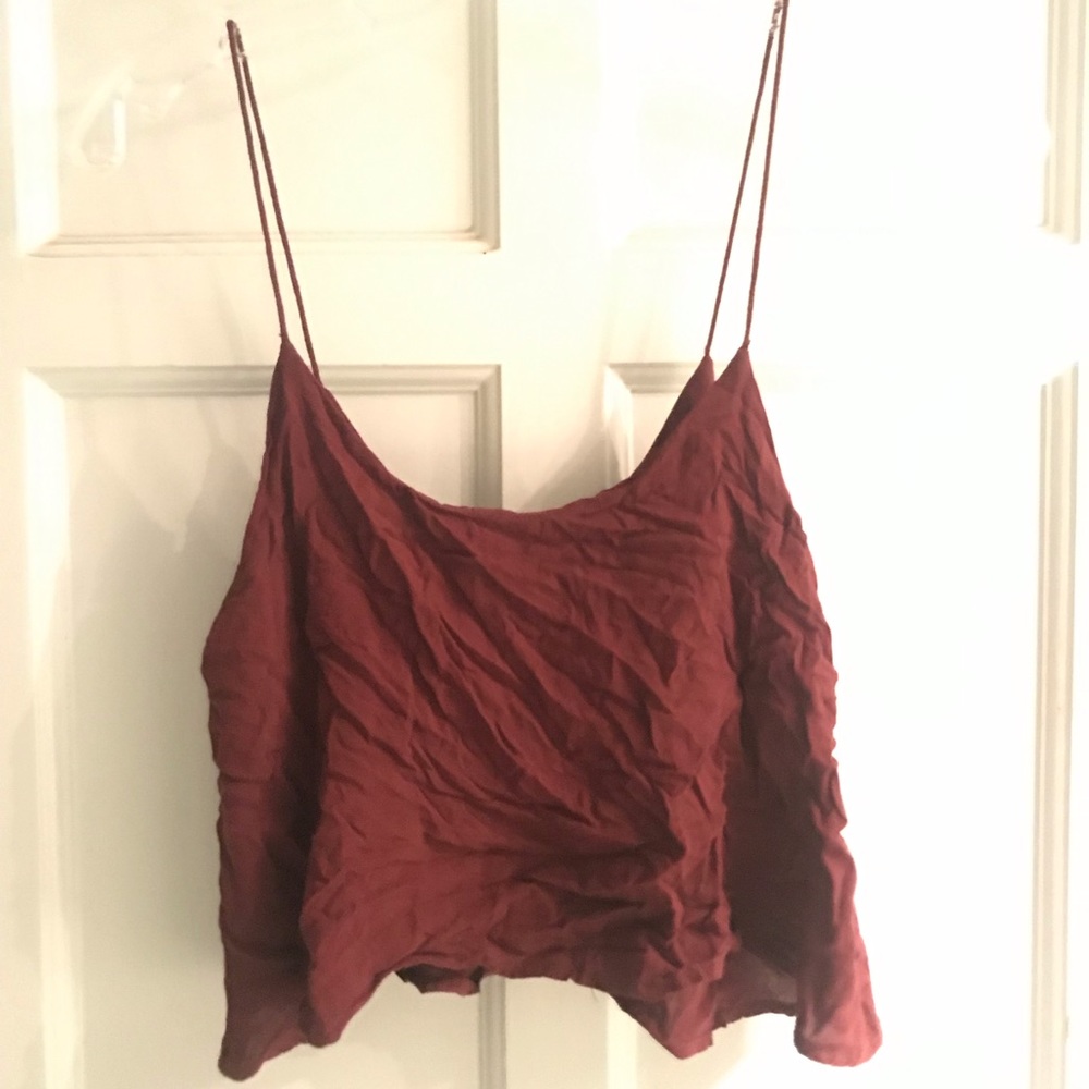 brandy melville red crop tank